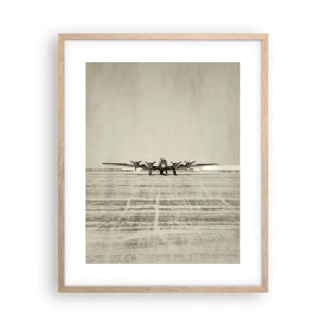 Póster en marco roble claro - Como siempre, preparado - 40x50 cm