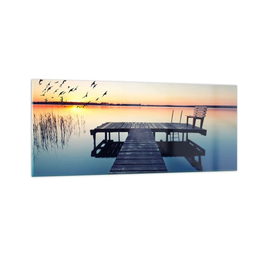 Cuadro sobre vidrio - Impresiones sobre Vidrio - Fue un buen día - 100x40 cm