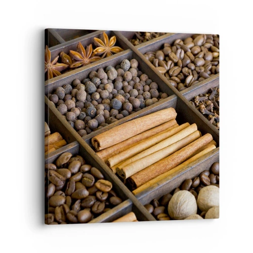 Cuadro sobre lienzo - Impresión de Imagen - Un tesoro de aromas - 30x30 cm