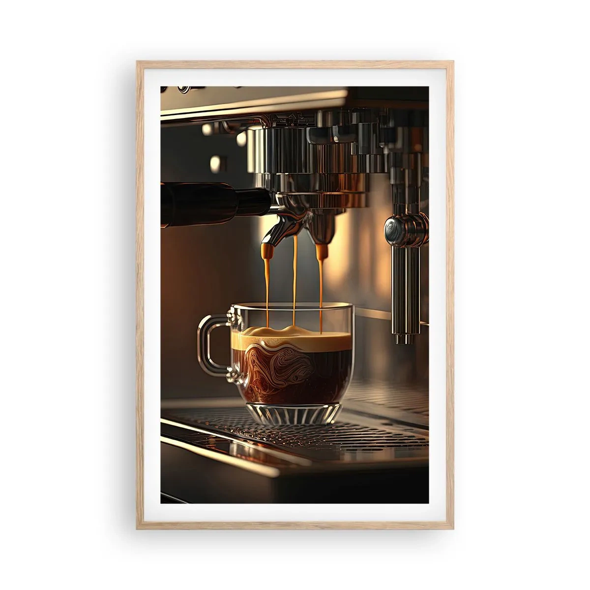 Póster en marco roble claro - Un brebaje sensual - 61x91 cm