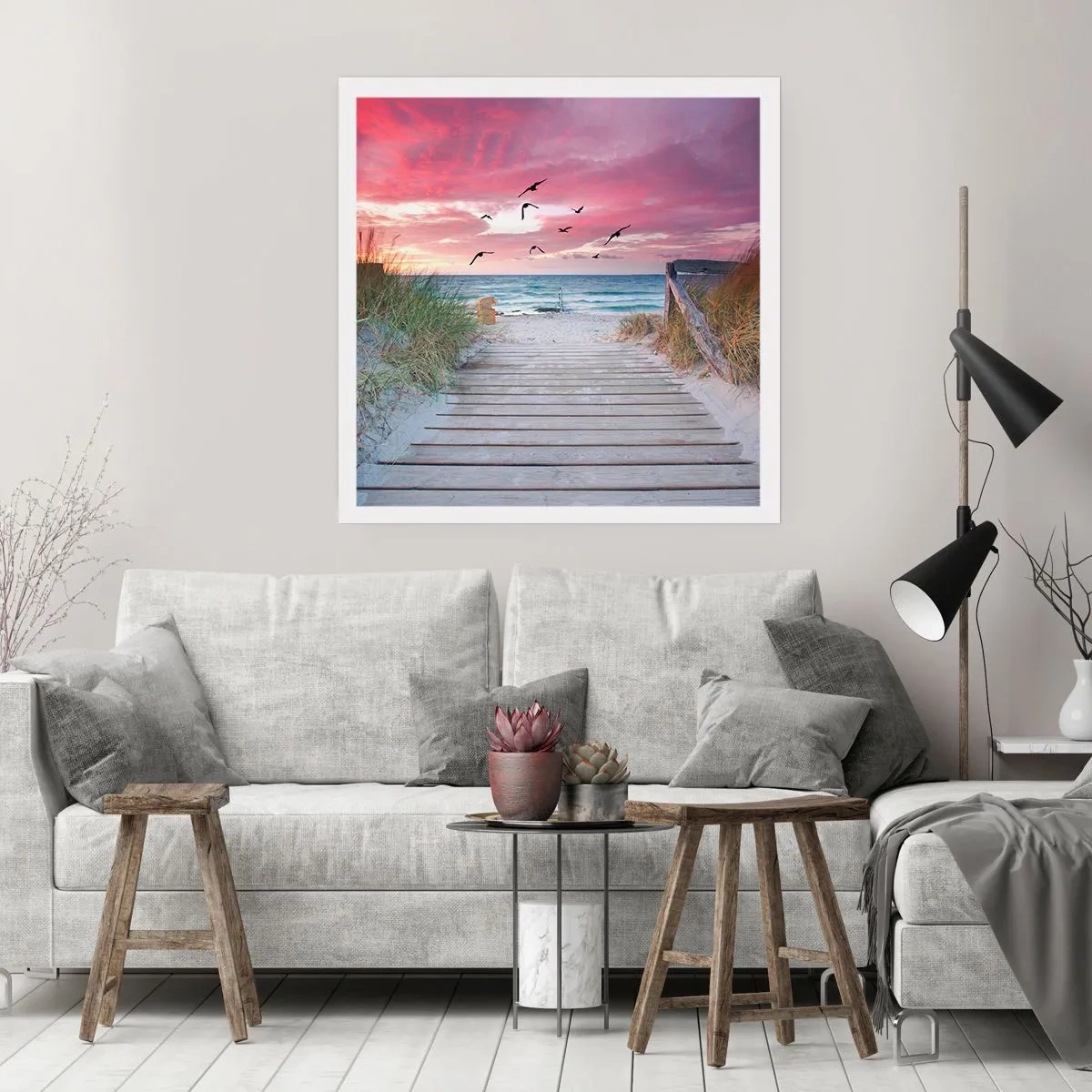 Póster - Impresión del Báltico - 50x50 cm