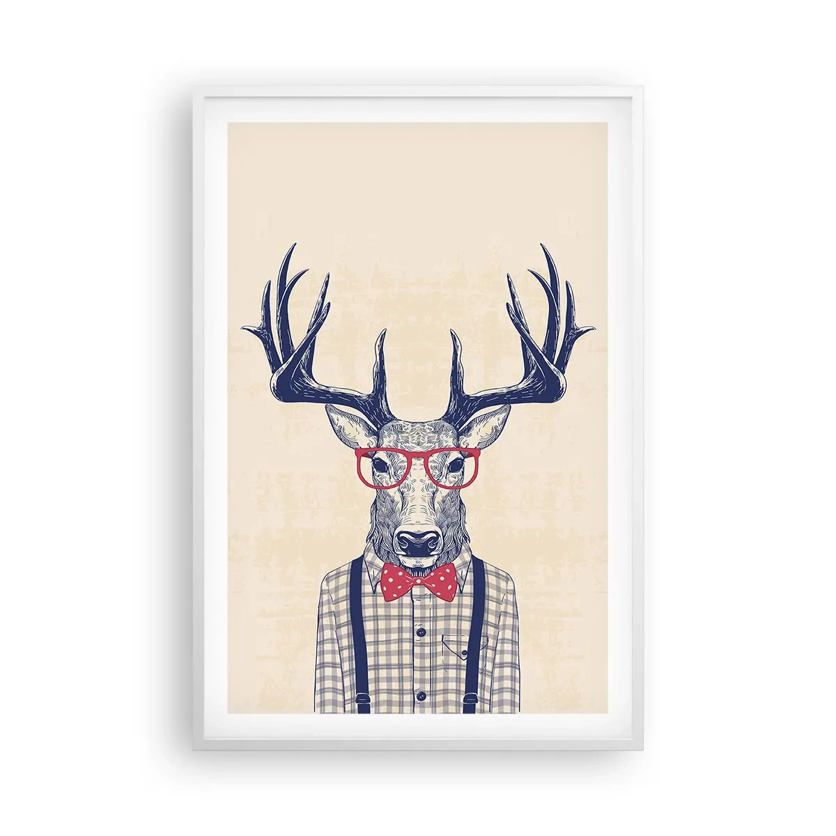 Póster en marco blanco - Una extravagancia lúdica - 61x91 cm