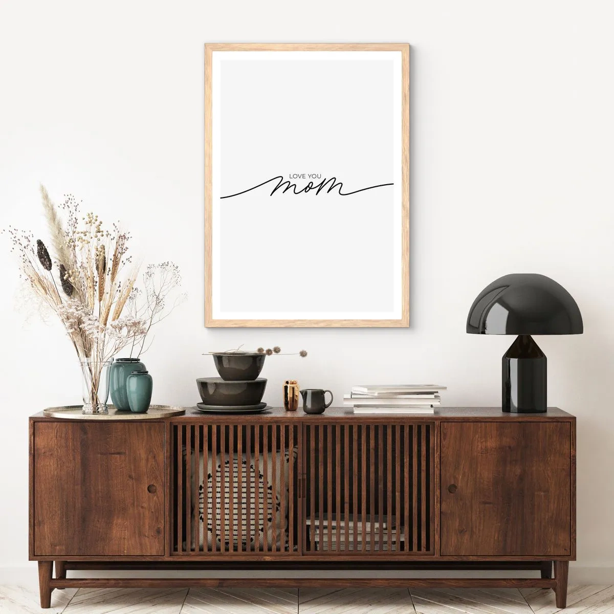 Póster en marco roble claro - Gran emoción - 30x40 cm