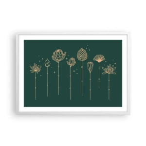 Póster en marco blanco - La familia vegetal - 70x50 cm