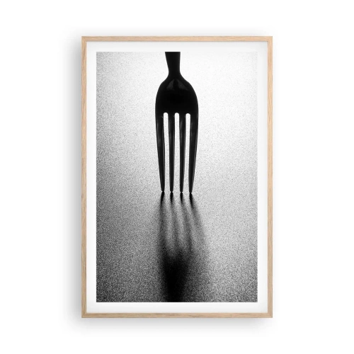 Póster en marco roble claro - Luz y sombra - 61x91 cm