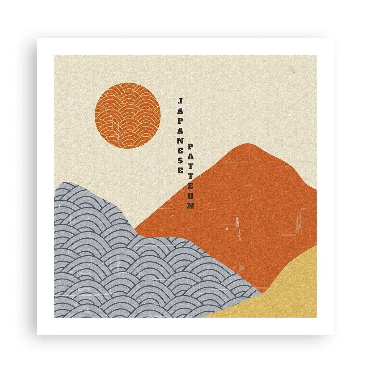 Póster - En el espíritu japonés - 60x60 cm