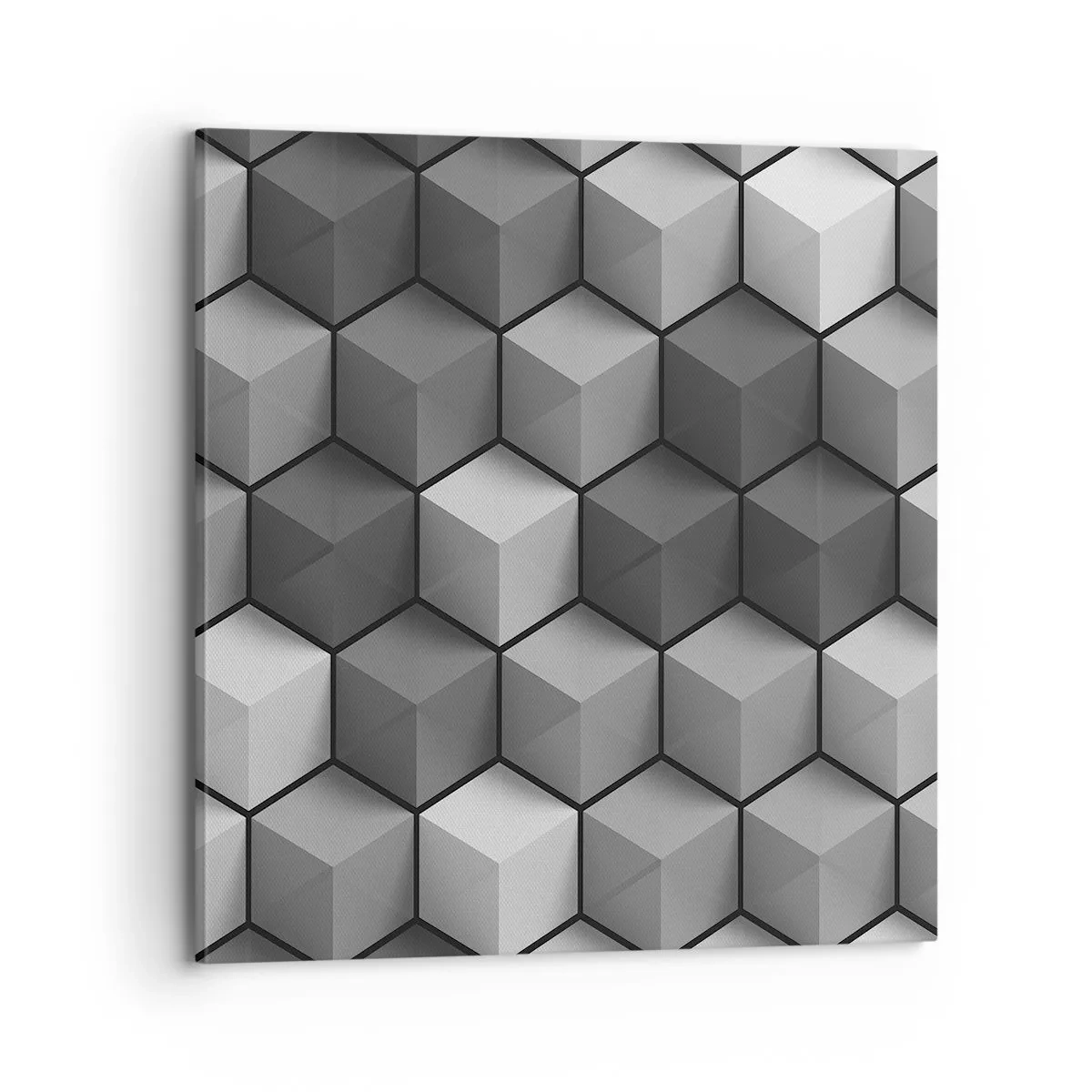 Cuadro sobre lienzo - Impresión de Imagen - Rompecabezas cubista - 70x70 cm