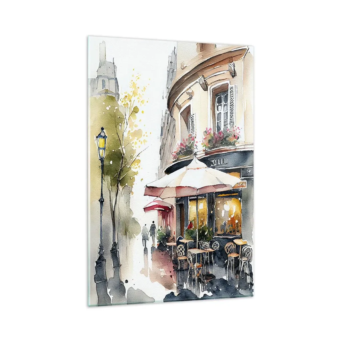 Cuadro sobre vidrio - Impresiones sobre Vidrio - Una mañana parisina - 80x120 cm