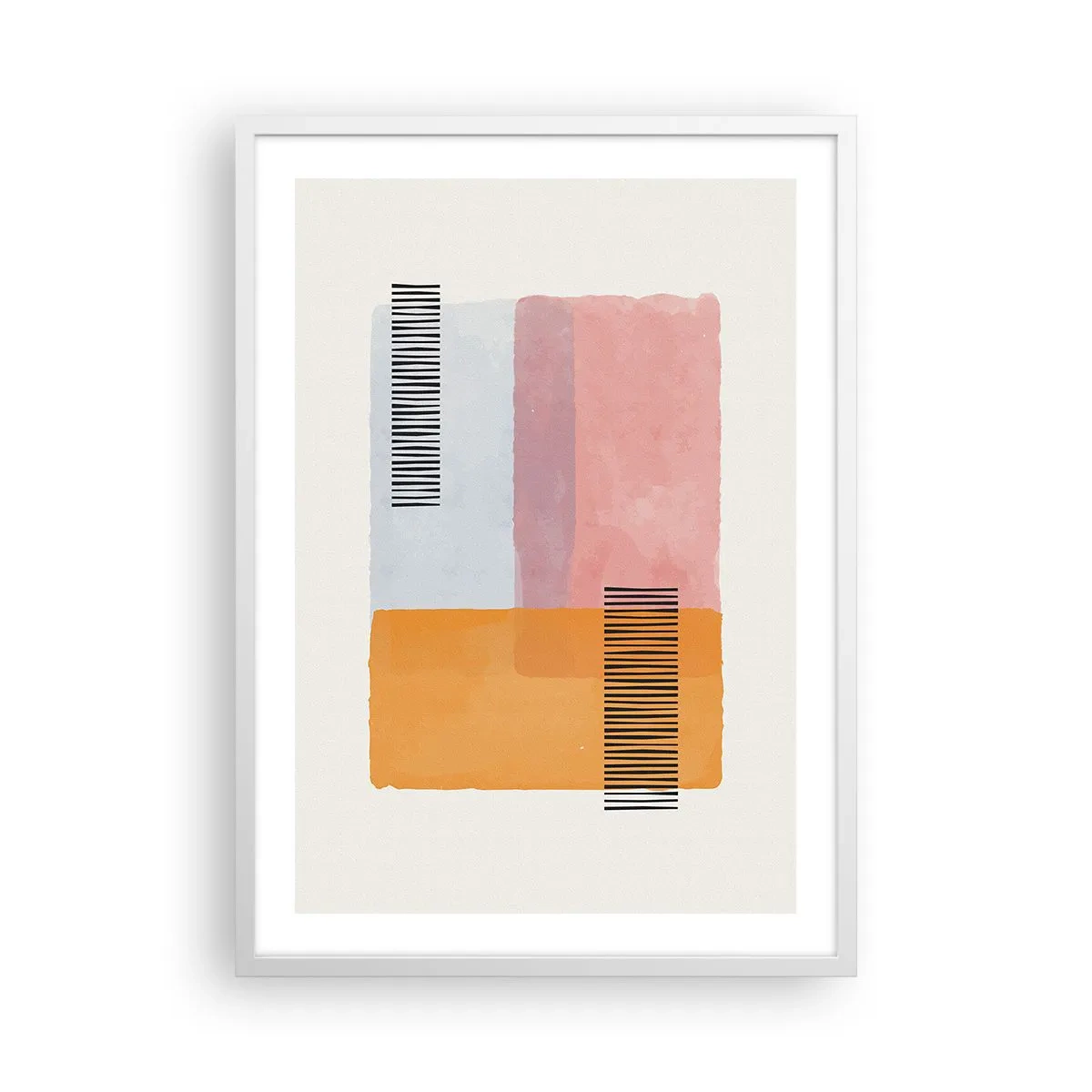 Póster en marco blanco - La rectitud - 50x70 cm