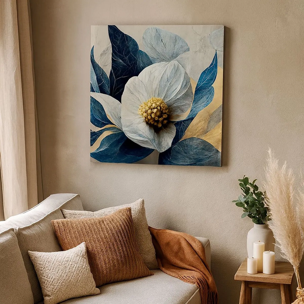 Cuadro sobre lienzo - Impresión de Imagen - Con un corazón de oro - 30x30 cm