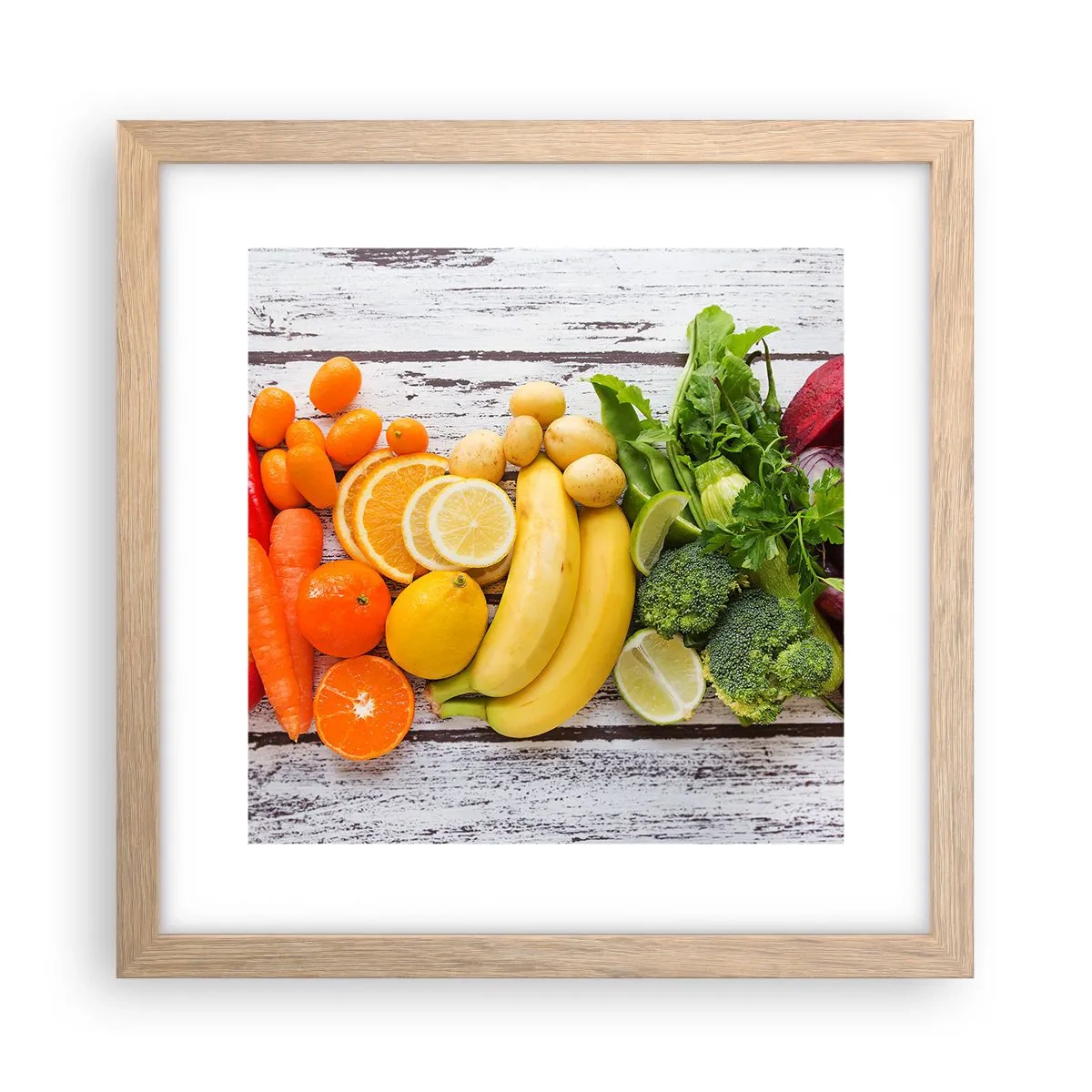 Póster en marco roble claro - ¿No es suficiente? - 30x30 cm