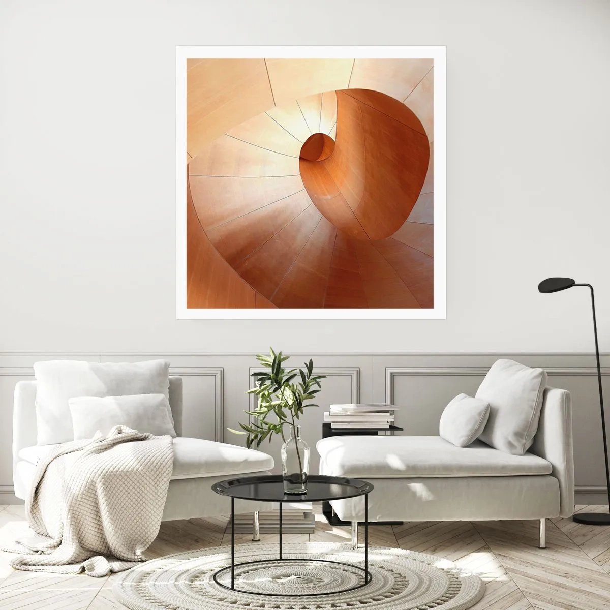 Póster - Serpentina arquitectónica - 50x50 cm