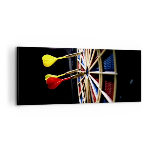 Cuadro sobre lienzo - Impresión de Imagen - En el blanco - 100x40 cm