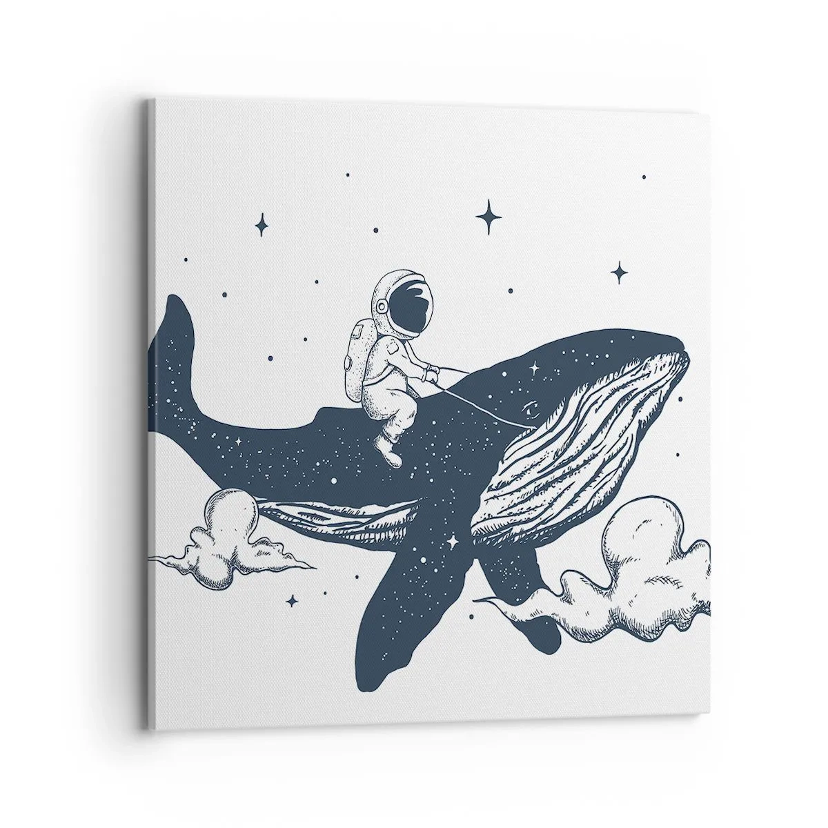 Cuadro sobre lienzo - Impresión de Imagen - Una aventura cósmica - 70x70 cm