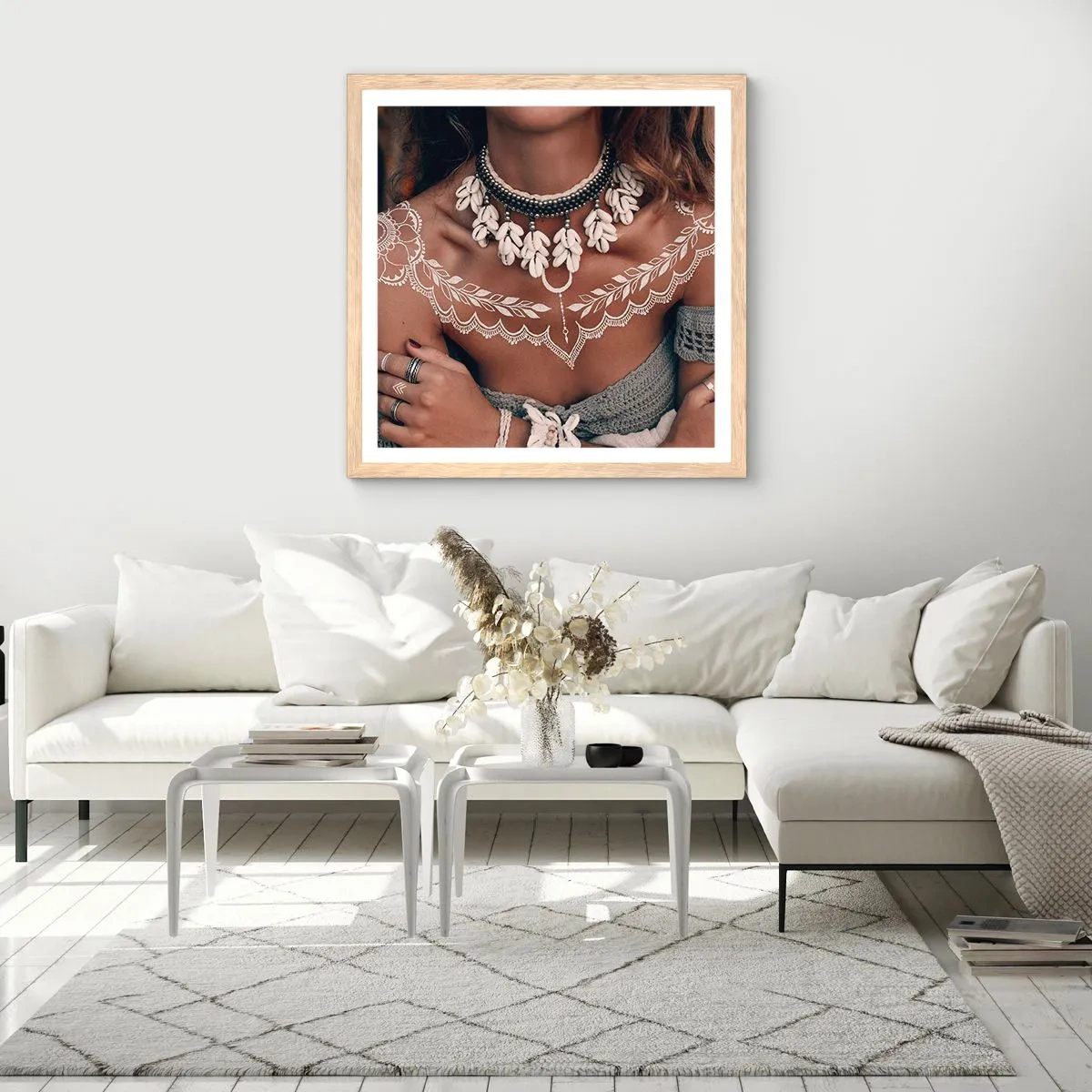 Póster en marco roble claro - Talismanes, rituales de feminidad - 40x40 cm