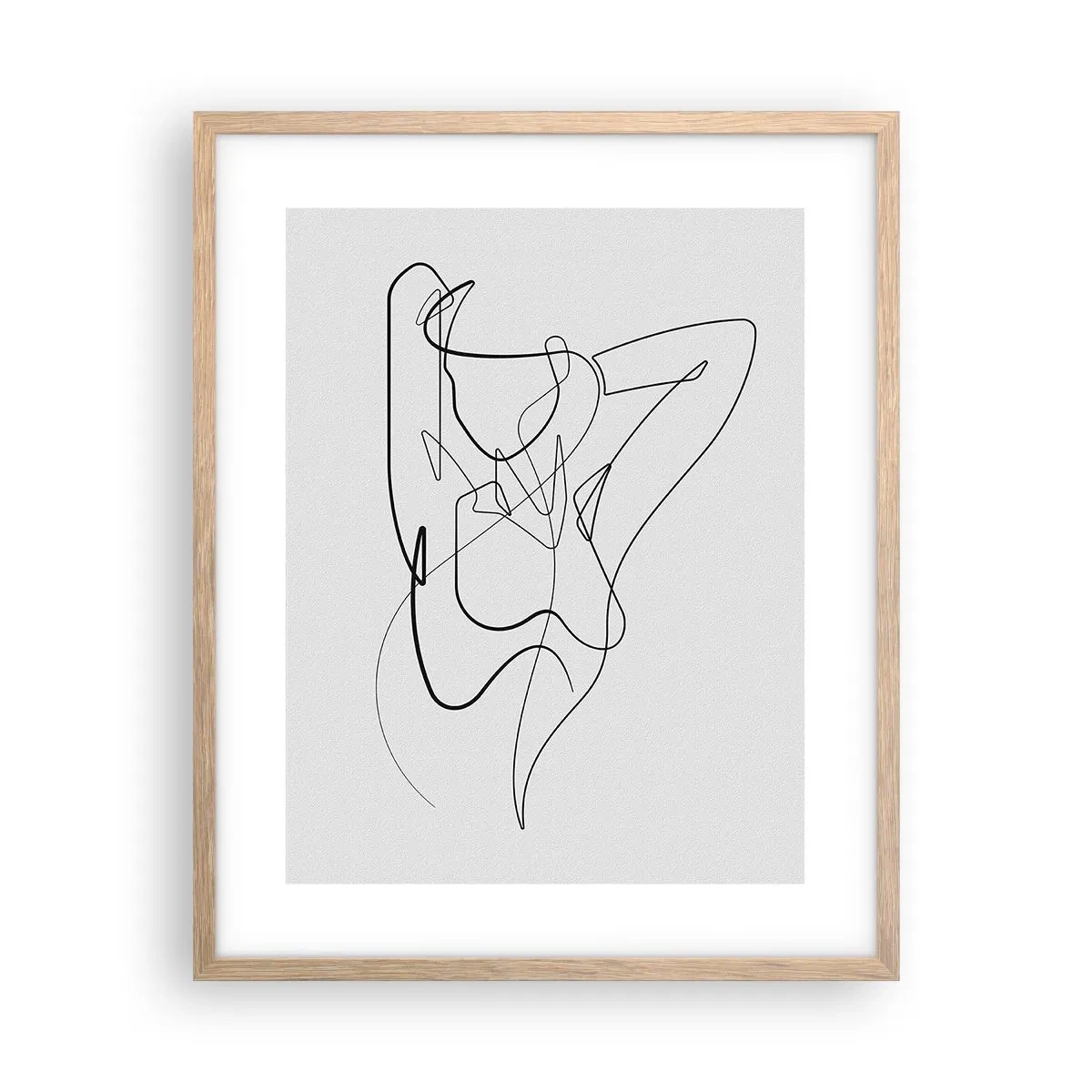 Póster en marco roble claro - Realmente, tal y como eres - 40x50 cm