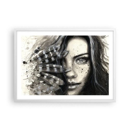 Póster en marco blanco - Belleza salvaje - 70x50 cm