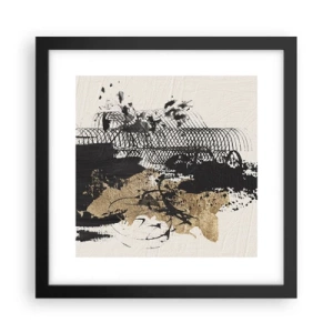 Póster en marco negro - Composición con pasión - 30x30 cm