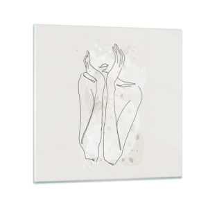 Cuadro sobre vidrio - Impresiones sobre Vidrio - Un momento de ensueño - 50x50 cm