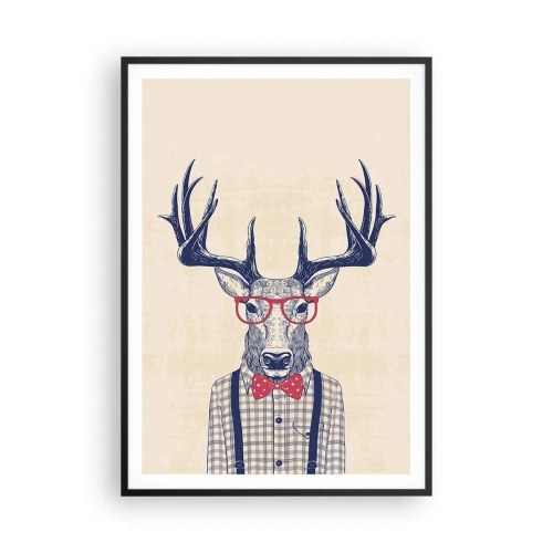 Póster en marco negro - Una extravagancia lúdica - 70x100 cm