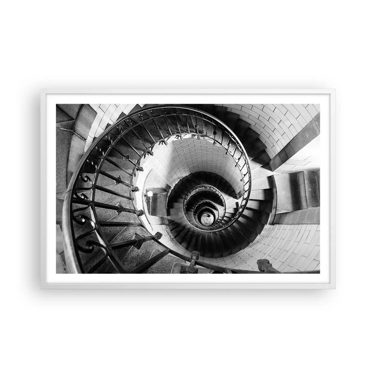 Póster en marco blanco - Cada vez más alto - 91x61 cm