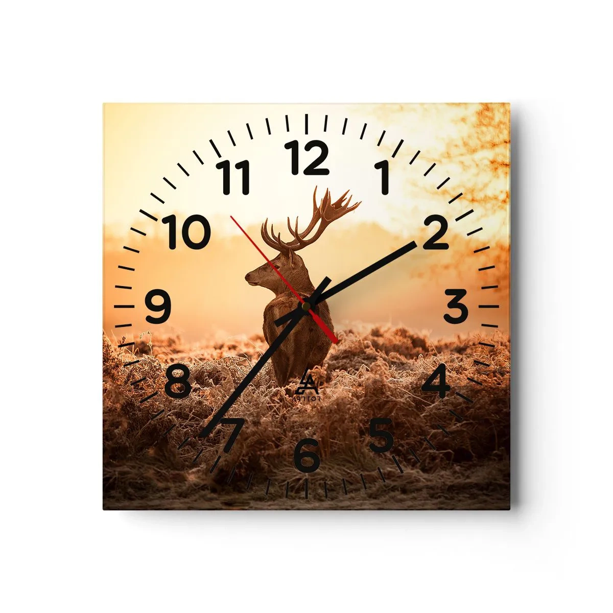 Reloj de pared - Reloj de vidrio - Un líder por derecho - 30x30 cm