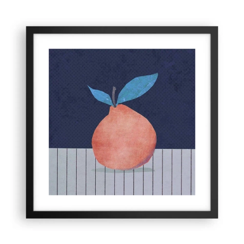 Póster en marco negro - Convexidad y plano - 40x40 cm