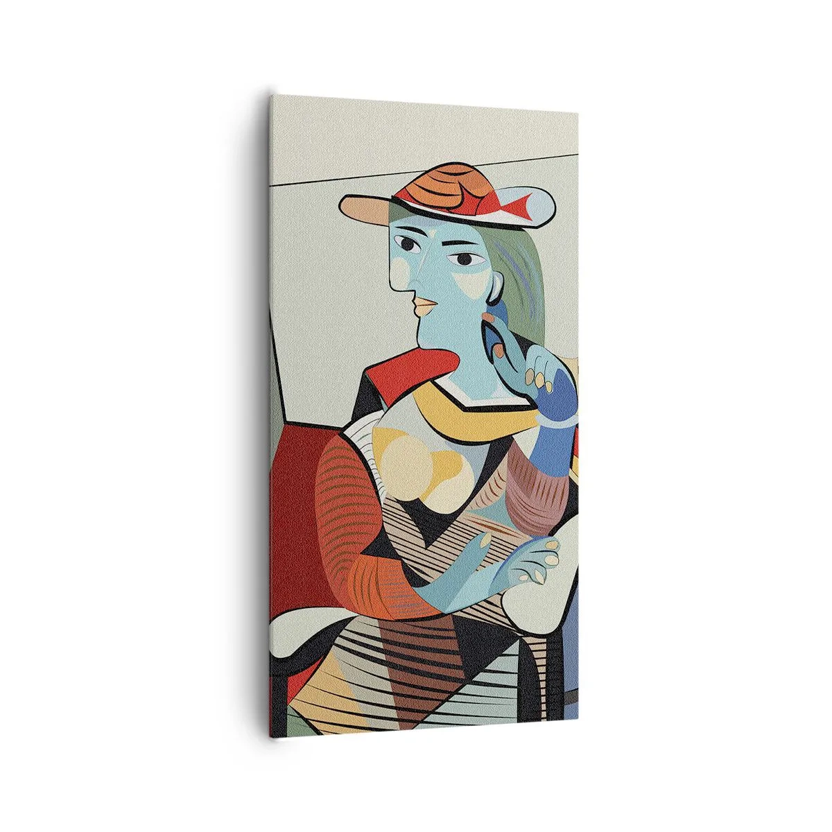 Cuadro sobre lienzo - Impresión de Imagen - A través de los ojos de Picasso - 65x120 cm