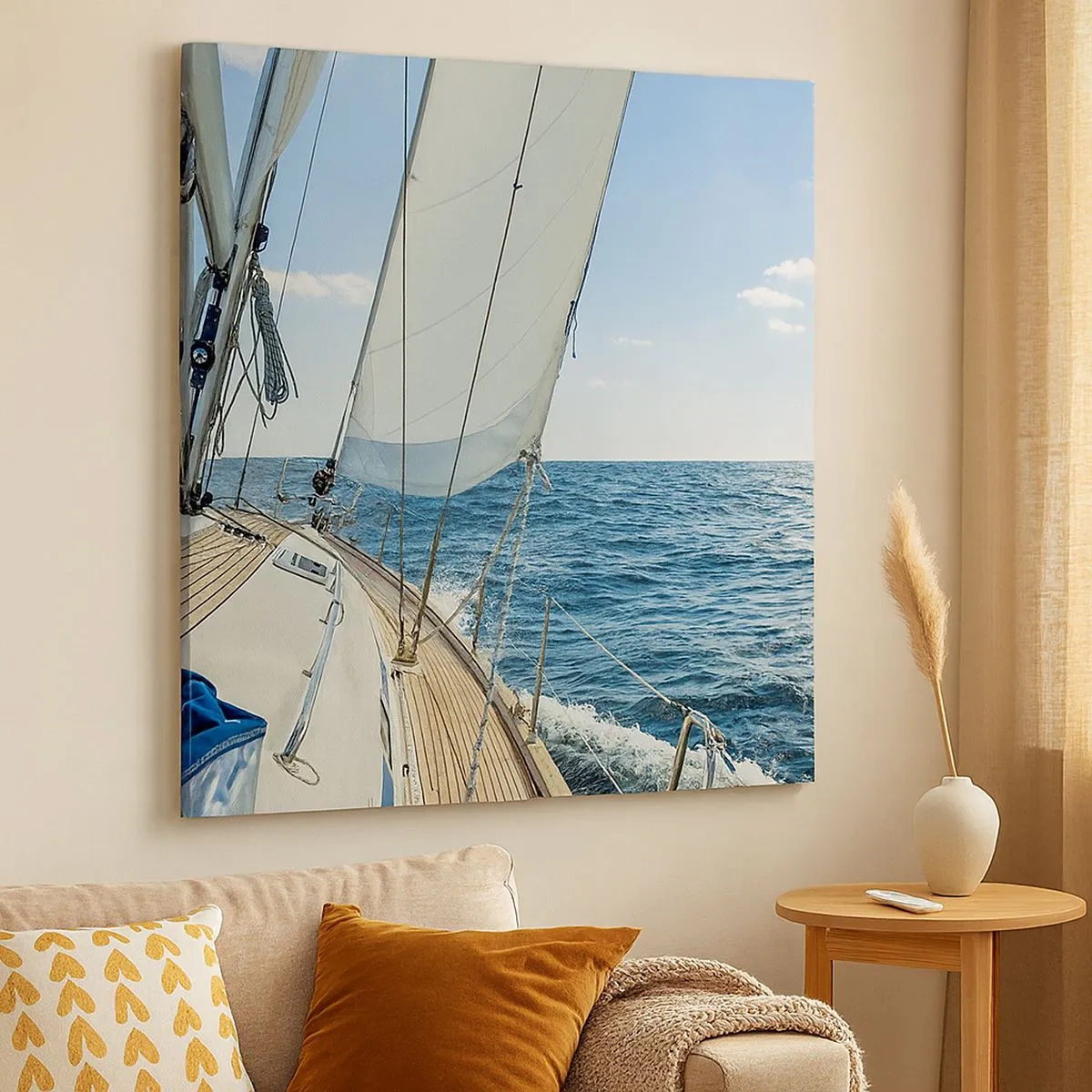 Cuadro sobre lienzo - Impresión de Imagen - Ahoy, a la aventura - 30x30 cm