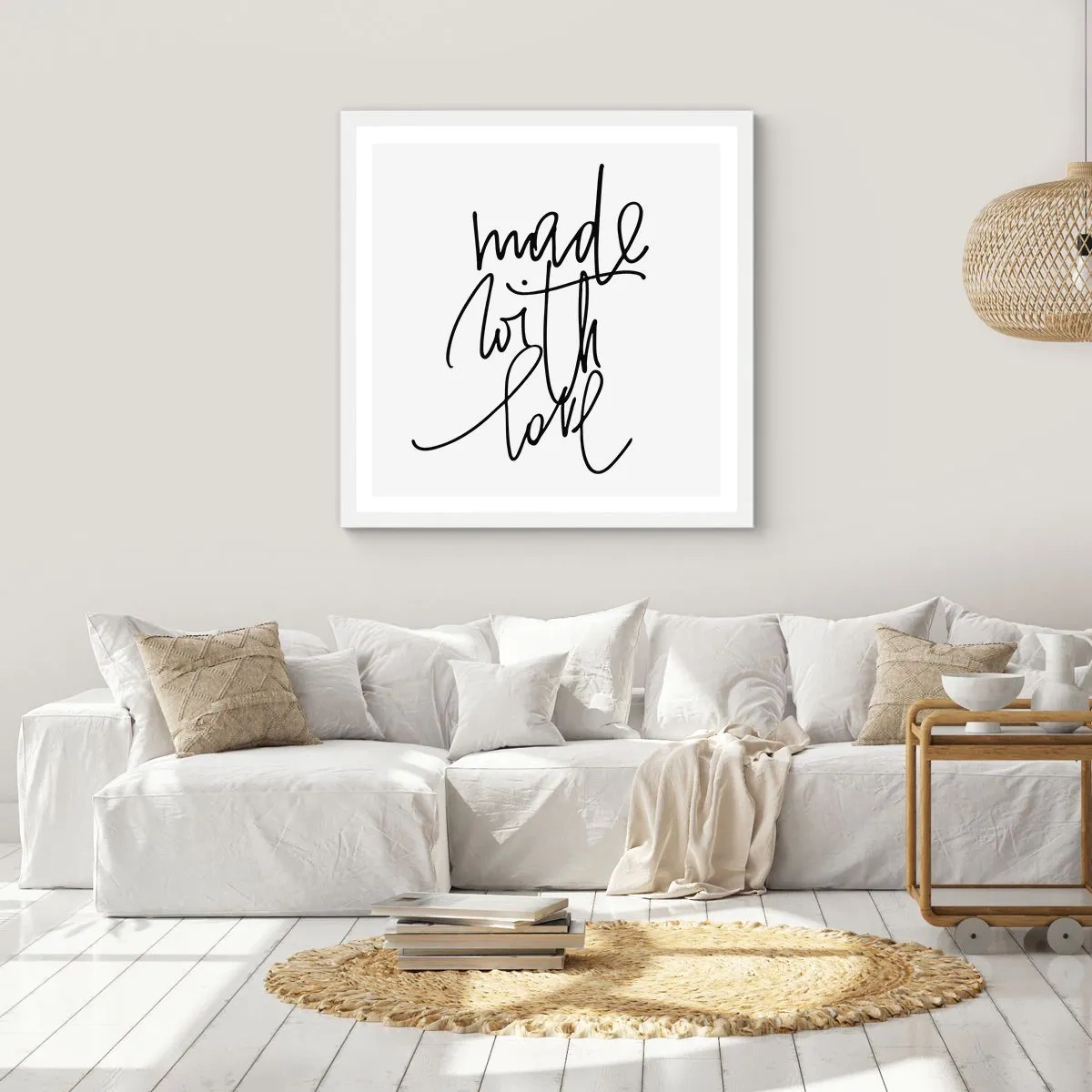 Póster en marco blanco - La mejor marca - 50x50 cm