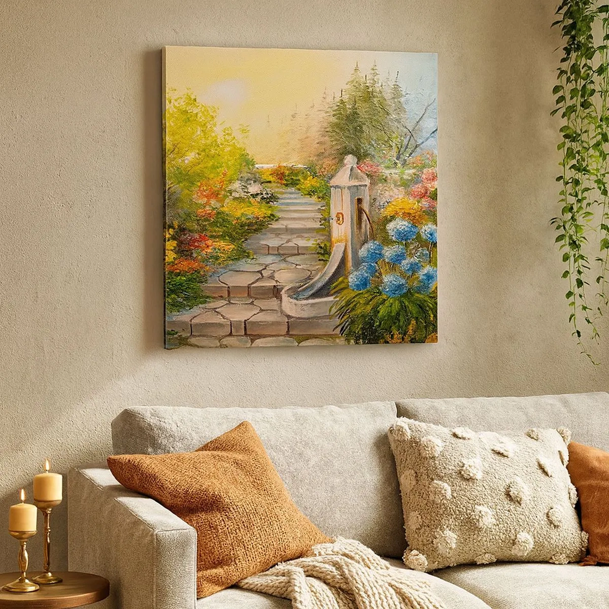 Cuadro sobre lienzo - Impresión de Imagen - En plena floración - 30x30 cm