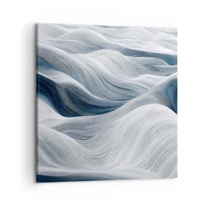 Cuadro sobre lienzo - Impresión de Imagen - Olas blancas y azules - 60x60 cm
