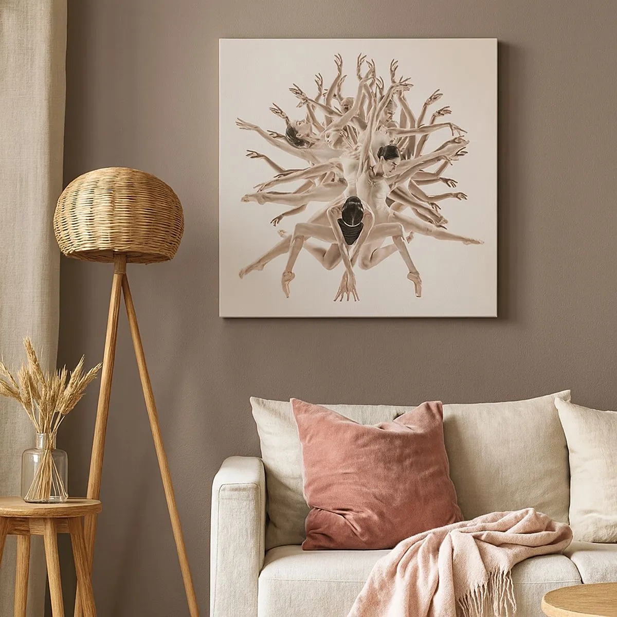 Cuadro sobre lienzo - Impresión de Imagen - Floreciendo en la danza - 30x30 cm