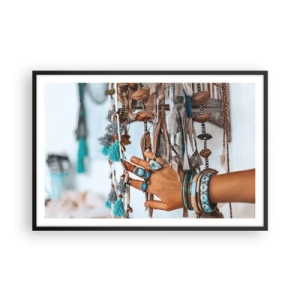 Póster en marco negro - Tesoros locales - 91x61 cm