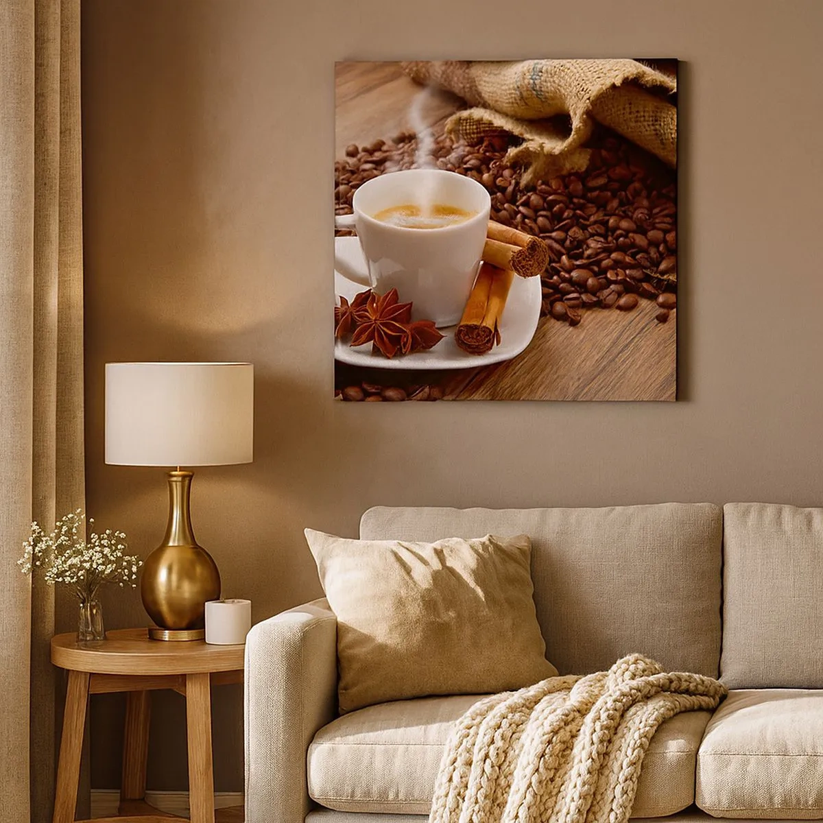 Cuadro sobre lienzo - Impresión de Imagen - Sabor y aroma picante - 30x30 cm