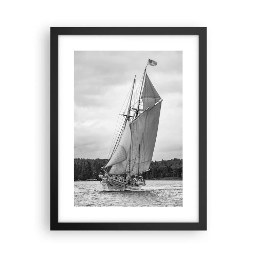 Póster en marco negro - Hermanos del viento - 30x40 cm
