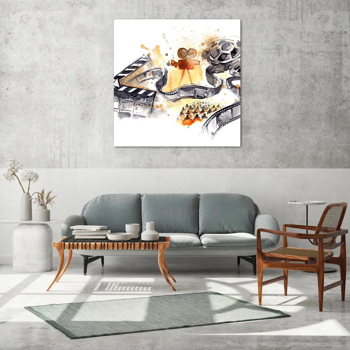 Cuadro sobre vidrio - Impresiones sobre Vidrio - En el país de los sueños - 40x40 cm