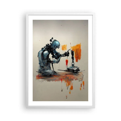 Póster en marco blanco - Próximamente... - 50x70 cm