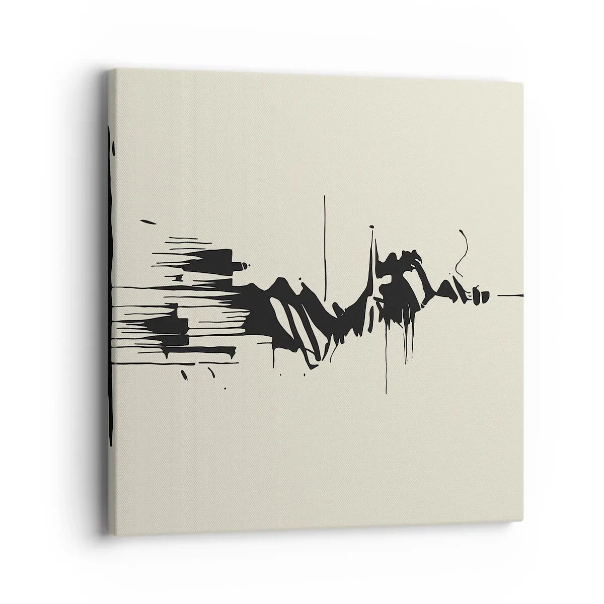 Cuadro sobre lienzo - Impresión de Imagen - Abstracción apresurada - 40x40 cm