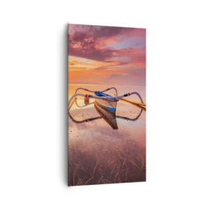 Cuadro sobre lienzo - Impresión de Imagen - Calma de una tarde tropical - 65x120 cm