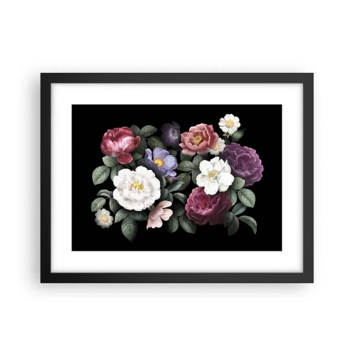 Póster en marco negro - De un jardín inglés - 40x30 cm