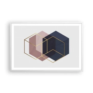 Póster en marco blanco - El poder de la sencillez - 91x61 cm