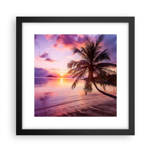 Póster en marco negro - Hermosura hasta el horizonte - 30x30 cm