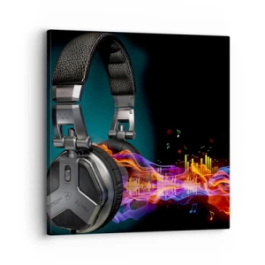 Cuadro sobre lienzo - Impresión de Imagen - En el fuego de la música - 30x30 cm