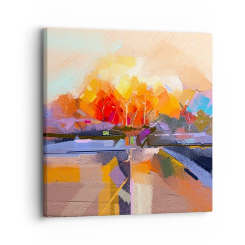 Cuadro sobre lienzo - Impresión de Imagen - Llegó el otoño - 30x30 cm
