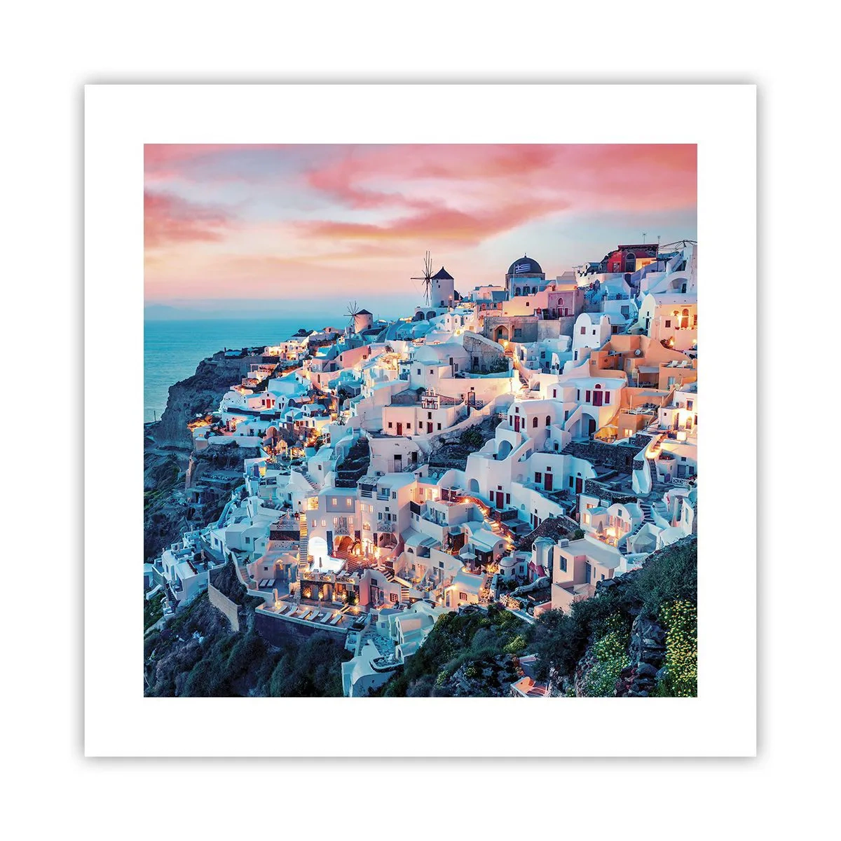 Póster - Vacaciones en Grecia - 40x40 cm