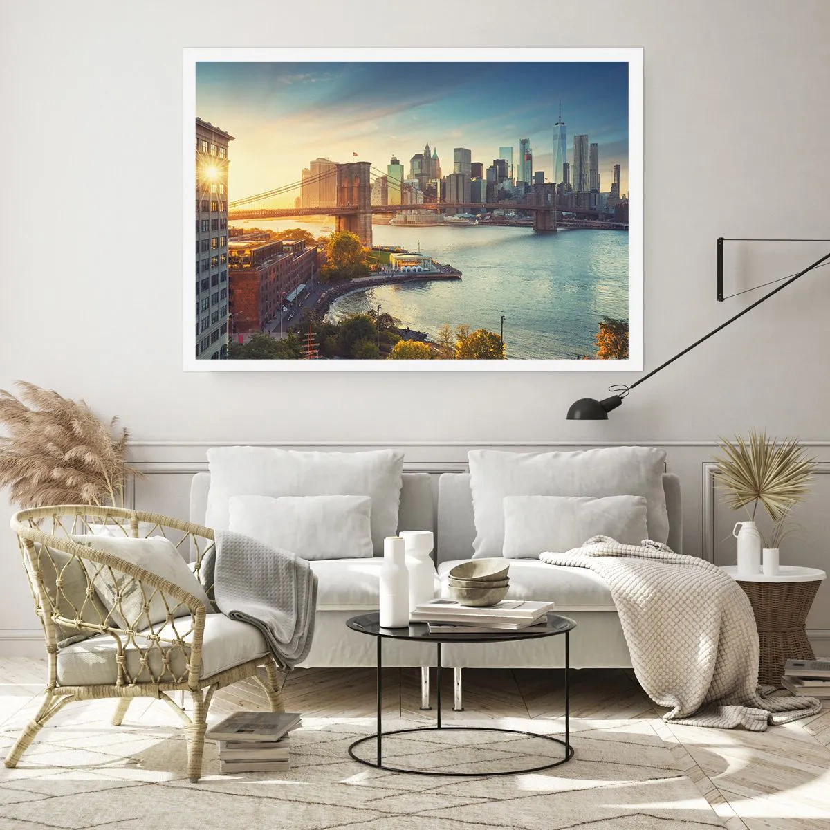 Póster - El amanecer de la gran ciudad - 91x61 cm