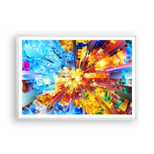 Póster en marco blanco - In medias res - 100x70 cm