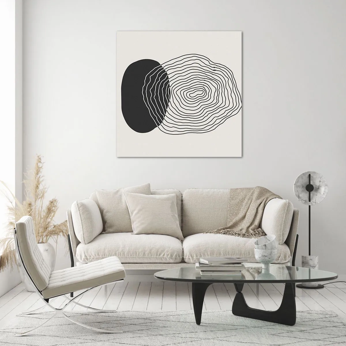 Cuadro sobre vidrio - Impresiones sobre Vidrio - Persistencia y vibración - 50x50 cm