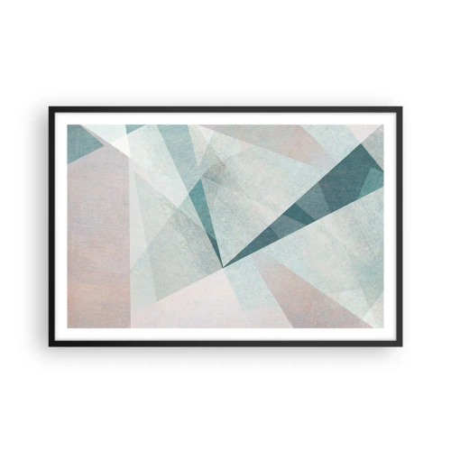 Póster en marco negro - Tranquilo pero dinámico - 91x61 cm